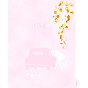 HERMA Hochzeitsordner A4 "Wir heiraten" Rosa