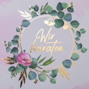 HERMA Hochzeitsordner A4 "Wir heiraten" Rosa