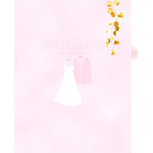 HERMA Hochzeitsordner A4 "Wir heiraten" Rosa