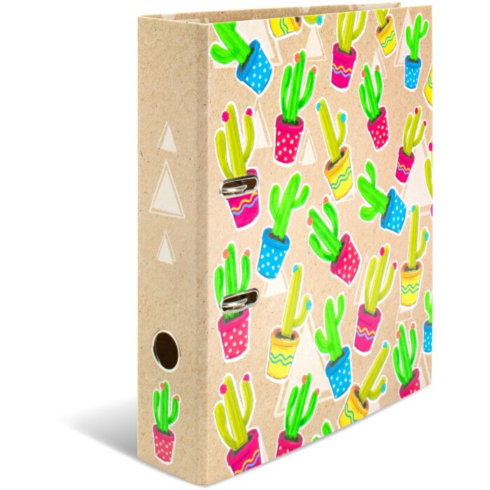 HERMA Motivordner A4 Tropical Kakteenfamilie Neonfarben