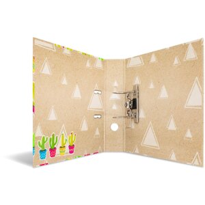 HERMA Motivordner A4 Tropical Kakteenfamilie Neonfarben