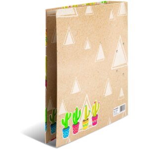 HERMA Motivordner A4 Tropical Kakteenfamilie Neonfarben