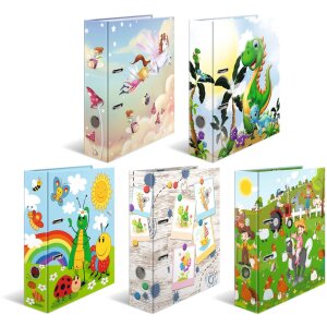 HERMA Motiv-Ordner A4 Dinos 70mm Kindergarten Grundschule robust farbenfroh