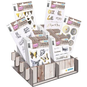 HERMA Креативные наклейки Бабочки золотая и серебряная фольга