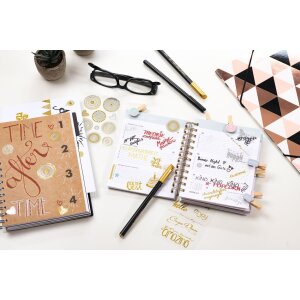 HERMA Креативные наклейки Бабочки золотая и серебряная фольга