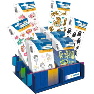 Наклейки с пионами HERMA из блестящего шелка