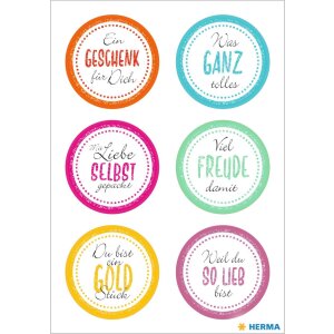 Наклейка HERMA HOME "Повеселись от души", глиттер