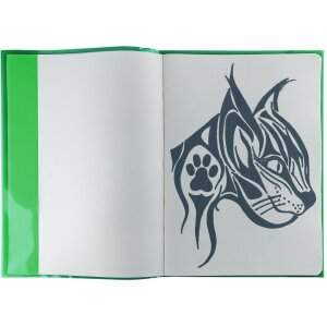 Протектор для буклетов HERMA прозрачный PLUS A4 зеленый