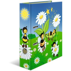 HERMA Motiv-Ordner A4 Bienenwiese Bunt 70 mm für...