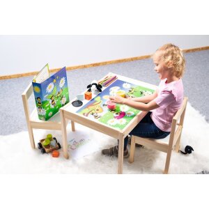 HERMA Motiv-Ordner A4 Bienenwiese Bunt 70 mm für Kindergarten Grundschule