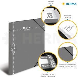 HERMA Sammelmappe A3 Karton Malerei 335x440 mm