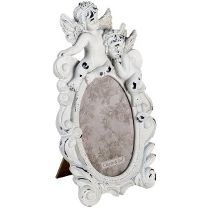 Clayre & Eef Fotorahmen 2F0890 weiß 14x3x23 cm 9x13 cm