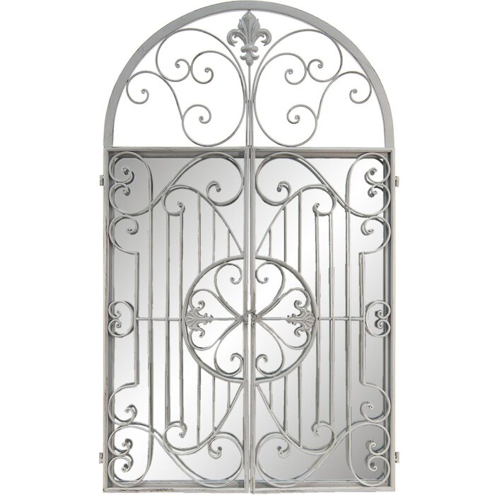 Clayre & Eef 52S261 Настенное зеркало 61x3x103 см серое