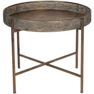 Clayre & Eef 5Y0756 Боковой столик медного цвета...
