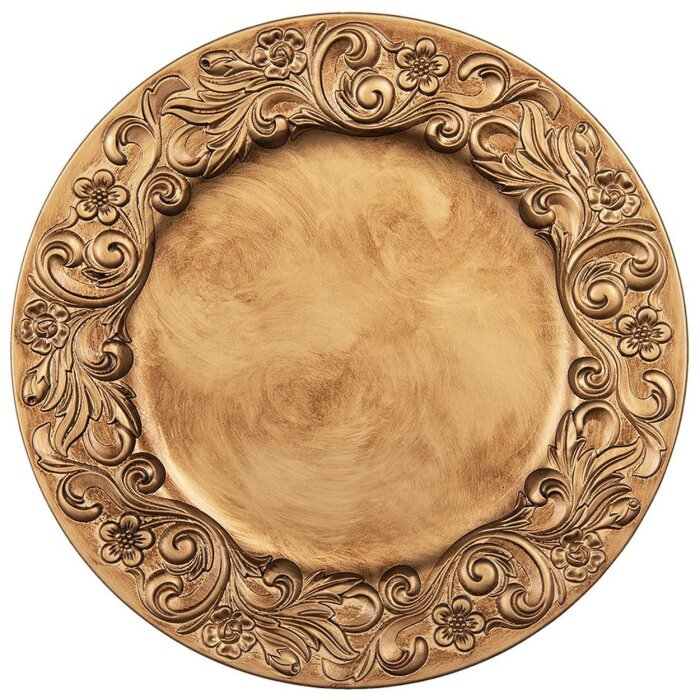 Clayre & Eef 64802GO Подставка под тарелку золотого цвета Ø 33x2 см