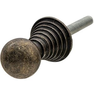 Clayre & Eef 64893 Набор дверных ручек из 4 коричневых Ø 2x3 см