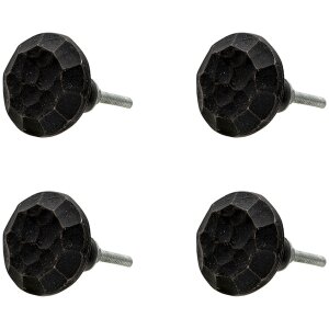 Clayre & Eef 64896 Набор дверных ручек из 4 черных...