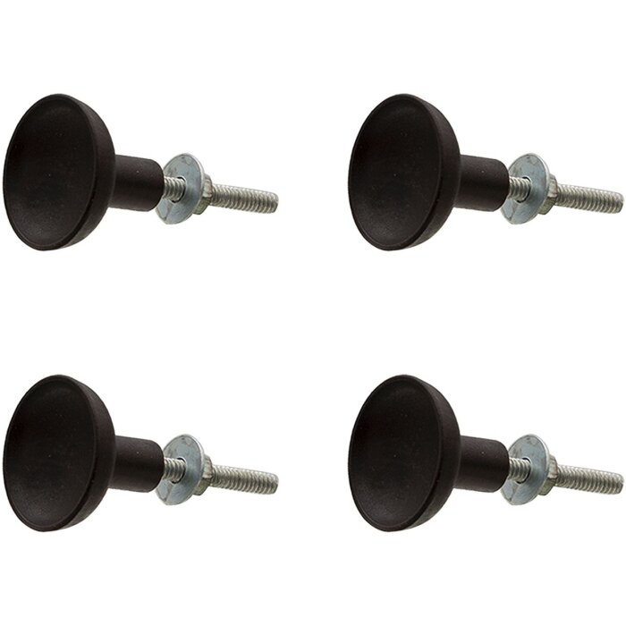 Clayre & Eef 64898 Набор дверных ручек из 4 штук коричневого цвета Ø 3x2 см