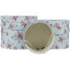 Clayre & Eef 65008 Шляпная коробка Набор из 3 синих Ø 23x19 см Ø 20x16 см Ø 17x14 см