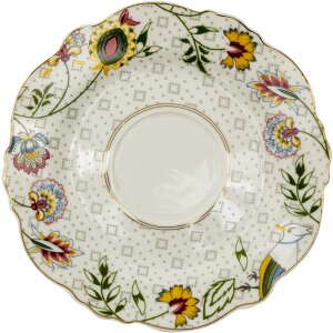 Clayre & Eef 6CE1283 Кофейная чашка с блюдцем белая,...