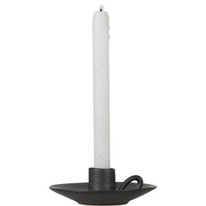 Clayre & Eef 6CE1299 Подсвечник серый Ø 13x4 см