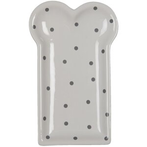 Clayre & Eef 6CE1366 Тарелка для завтрака белая...