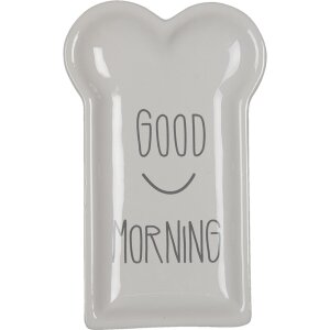 Clayre & Eef 6CE1367 Тарелка для завтрака белая...