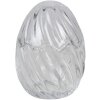 Clayre & Eef 6GL3384 Бонбоньерка с крышкой Яйцо прозрачное Ø 9x12 см