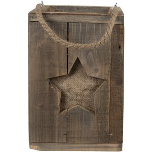 Clayre & Eef 6H2086 Фонарь коричневый 19x19x28 см