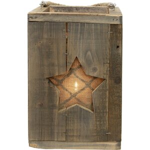 Clayre & Eef 6H2086 Фонарь коричневый 19x19x28 см