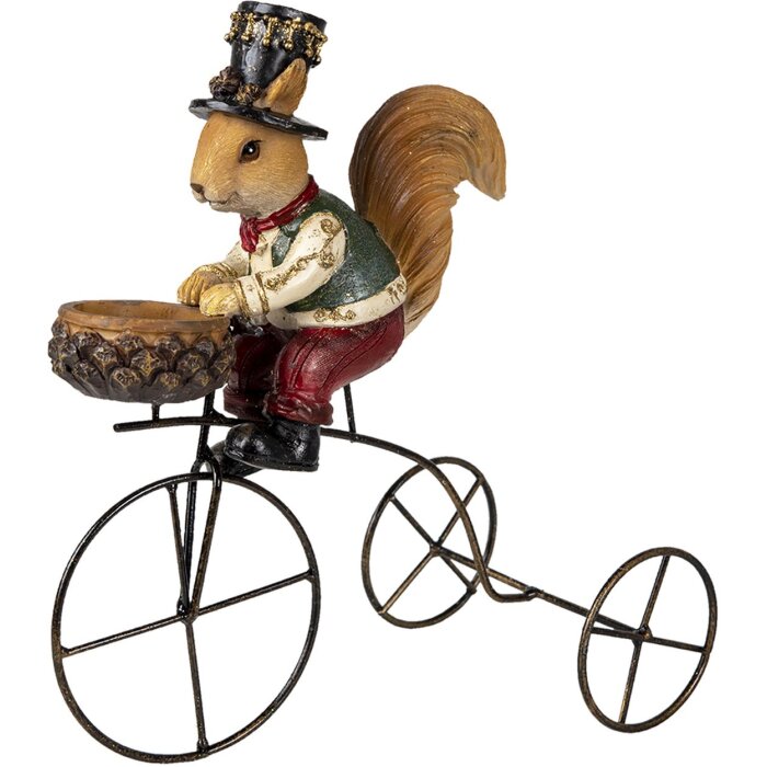 Clayre & Eef 6PR3498 Декоративная белка коричневая 21x11x23 см