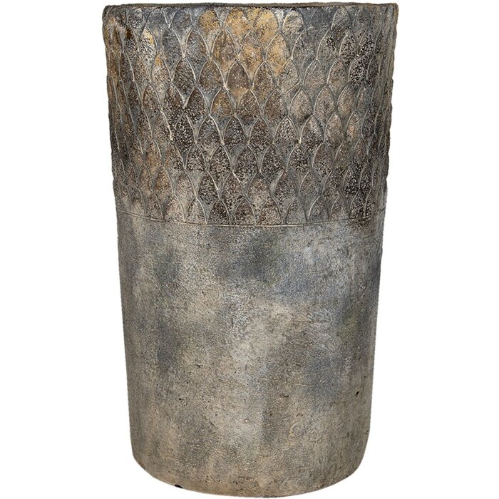 Горшок для комнатных цветов Clayre & Eef 6TE0366 серый Ø 24x39 см