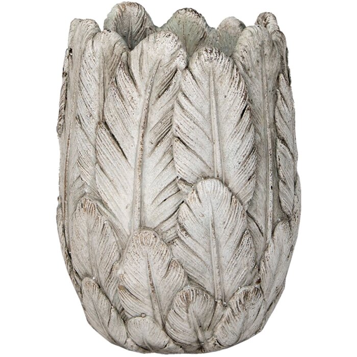 Горшок для комнатных цветов Clayre & Eef 6TE0367 серый Ø 15x21 см