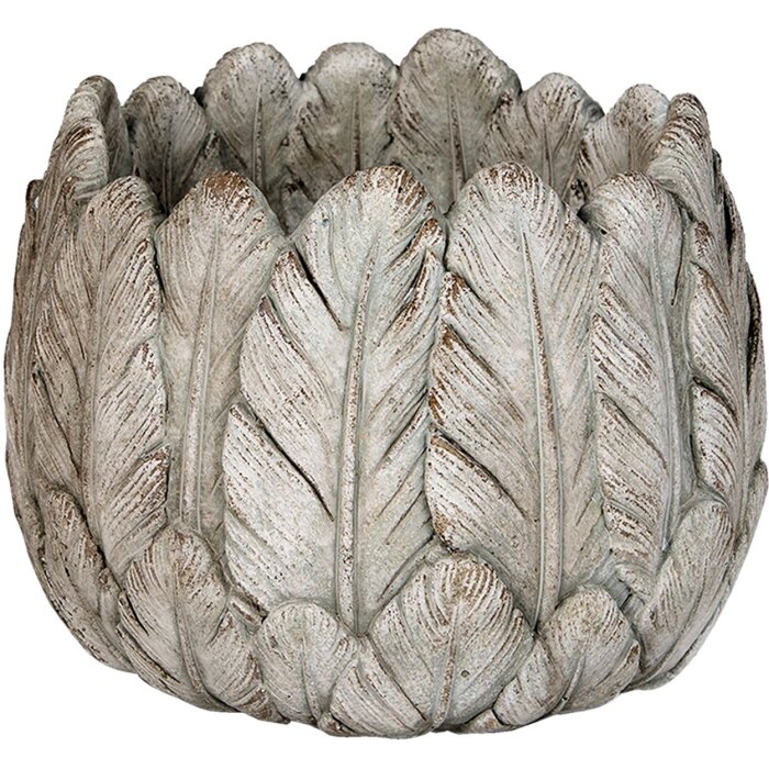 Горшок для комнатных цветов Clayre & Eef 6TE0368M серый Ø 19x16 см