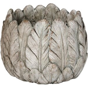 Clayre & Eef 6TE0368M Blumentopf Grau Innen Ø...