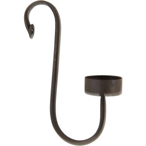 Clayre & Eef 6Y4715 Подсвечник черный 4x9x18 см