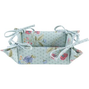 Clayre & Eef BLW47 Корзина для хлеба синяя 35x35x8 см