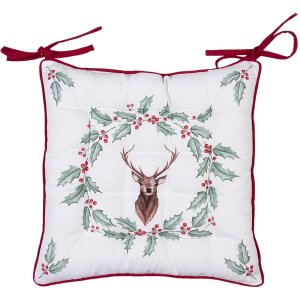 Clayre & Eef HCH29 Подушка для кресла Foam White, Red...