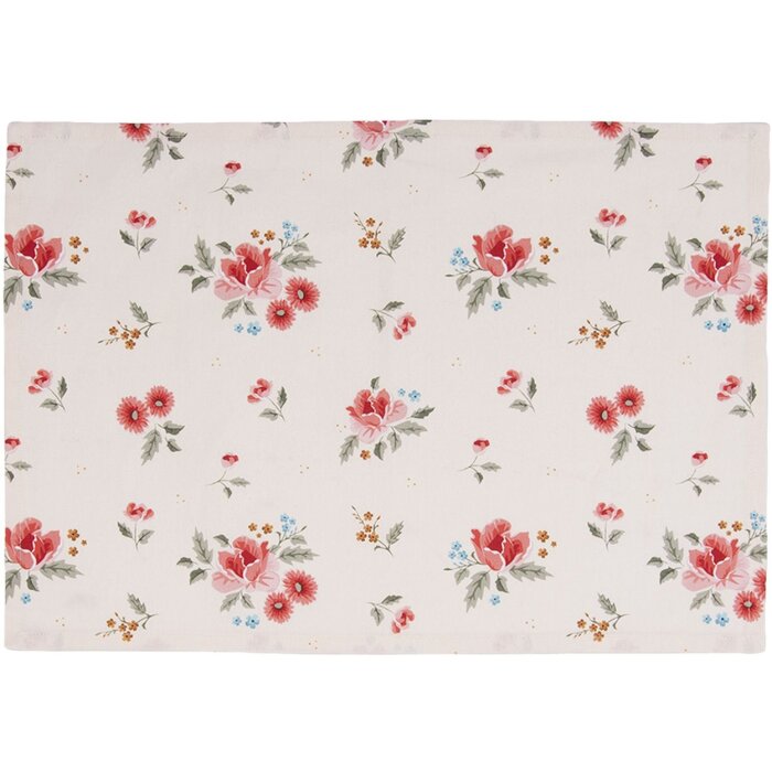 Clayre & Eef LRC40 Набор из 6 бежевых ковриков 48x33 см