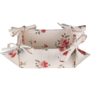 Clayre & Eef LRC47 Корзина для хлеба бежевая 35x35x8 см