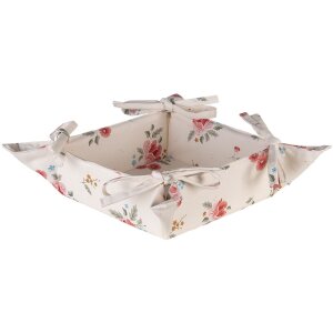 Clayre & Eef LRC47 Корзина для хлеба бежевая 35x35x8 см