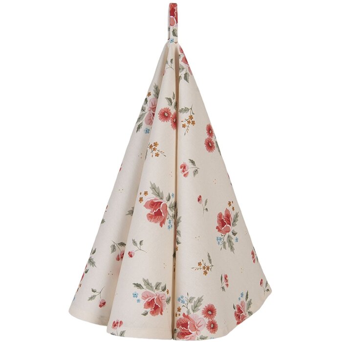 Clayre & Eef LRC48 Чайное полотенце бежевое Ø 82 см