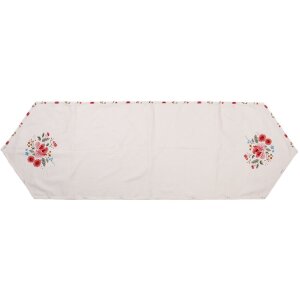 Clayre & Eef LRC65 Настольная скатерть бежевая 50x160 см