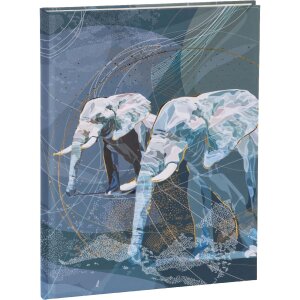 Блокнот Goldbuch Слоны 15x22 см 200 белых страниц