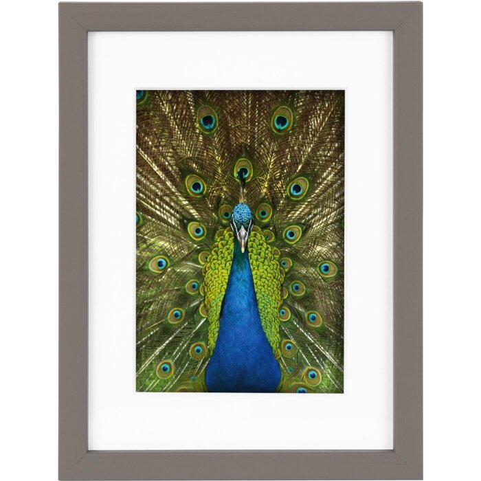 Goldbuch Holzrahmen Pino 13x18 cm taupe mit Passepartout 9x13 cm