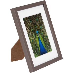 Goldbuch Holzrahmen Pino 13x18 cm taupe mit Passepartout 9x13 cm