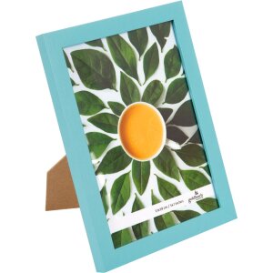 Goldbuch Bilderrahmen Summer Türkis 13x18 cm MDF Holzrahmen mit Aufsteller