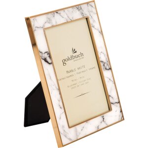 Goldbuch Metall-Portraitrahmen Marble 10x15 cm weiß