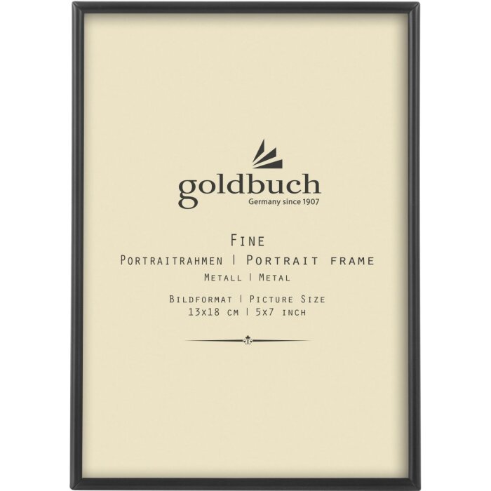 Металлическая портретная рамка Goldbuch Fine 13x18 см антрацит