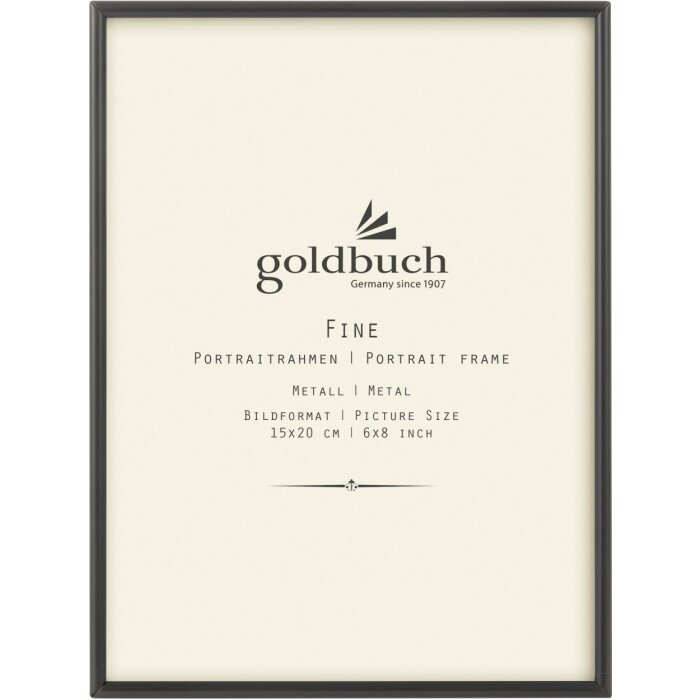 Goldbuch Metall-Portraitrahmen Fine 15x20 cm anthrazit
